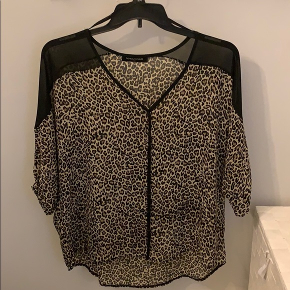 Fashion to Figure Tops - Leopard top